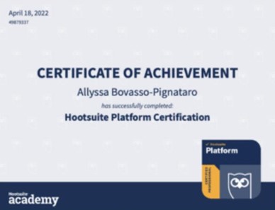 Hootsuite Certificate